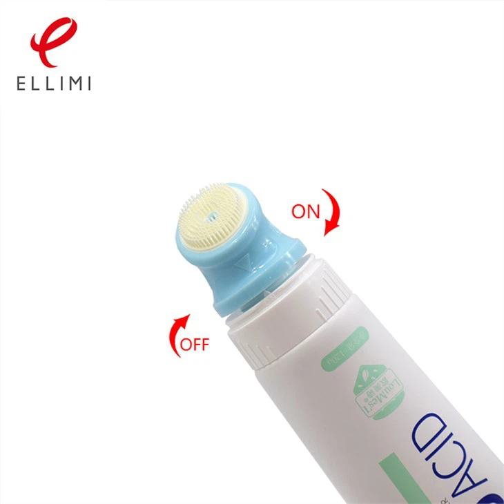 Tiwb Meddal Cosmetig Gyda Phen Brws