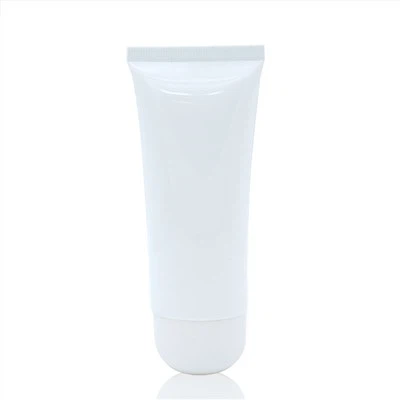 Pecynnu tiwb plastig cosmetig gwyn